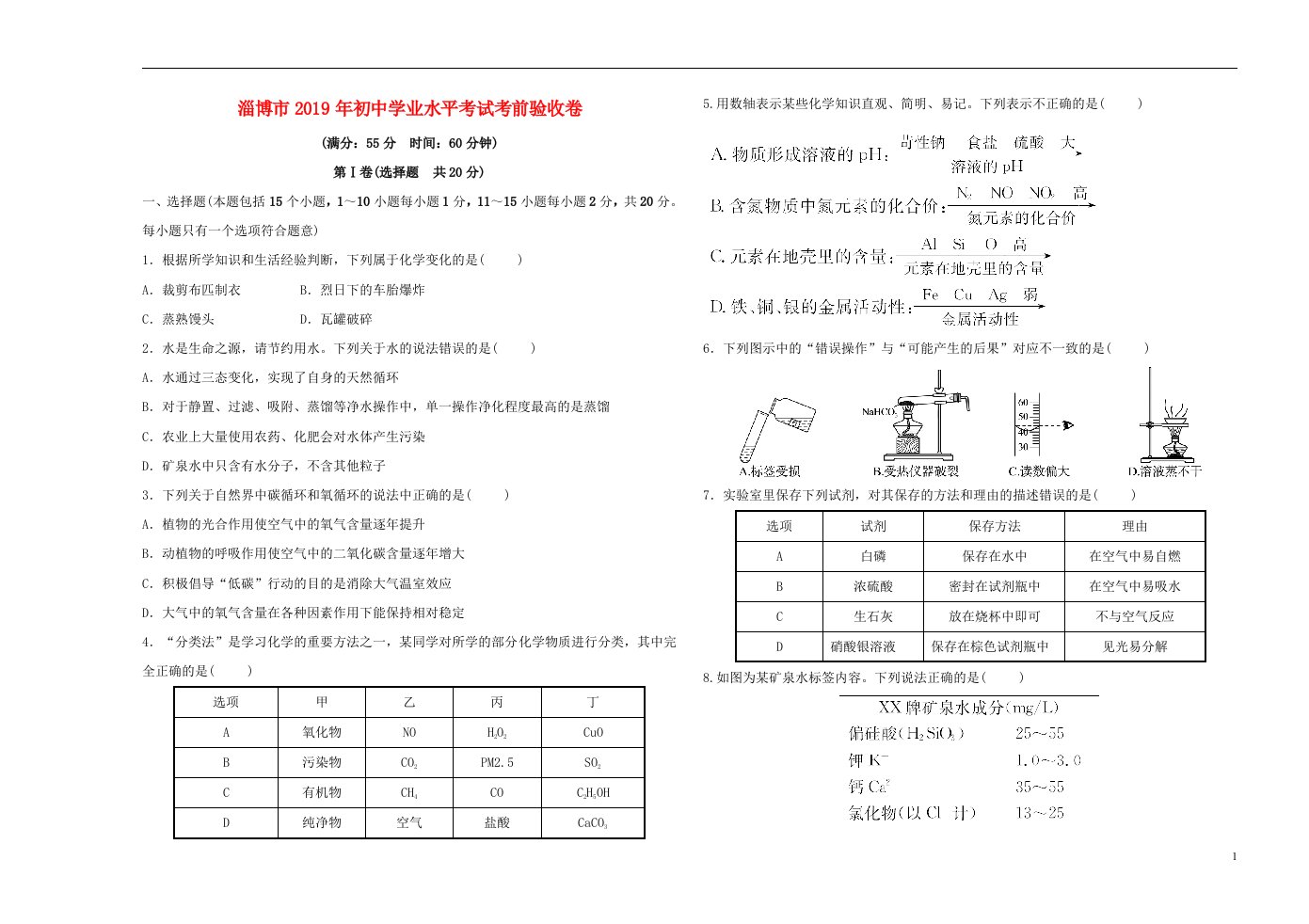 中考化学复习