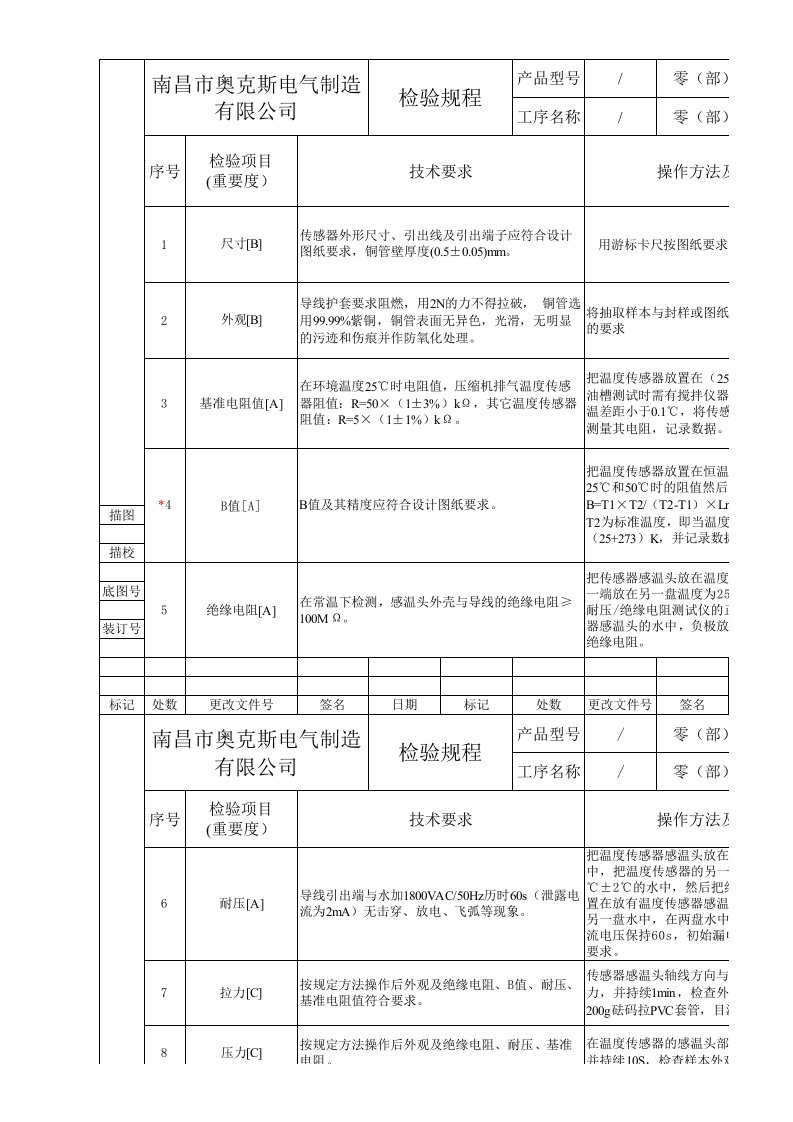 NTC温度传感器检验规程