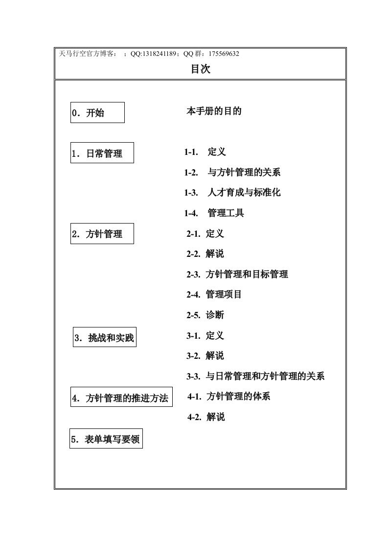 日常管理与方针管理手册