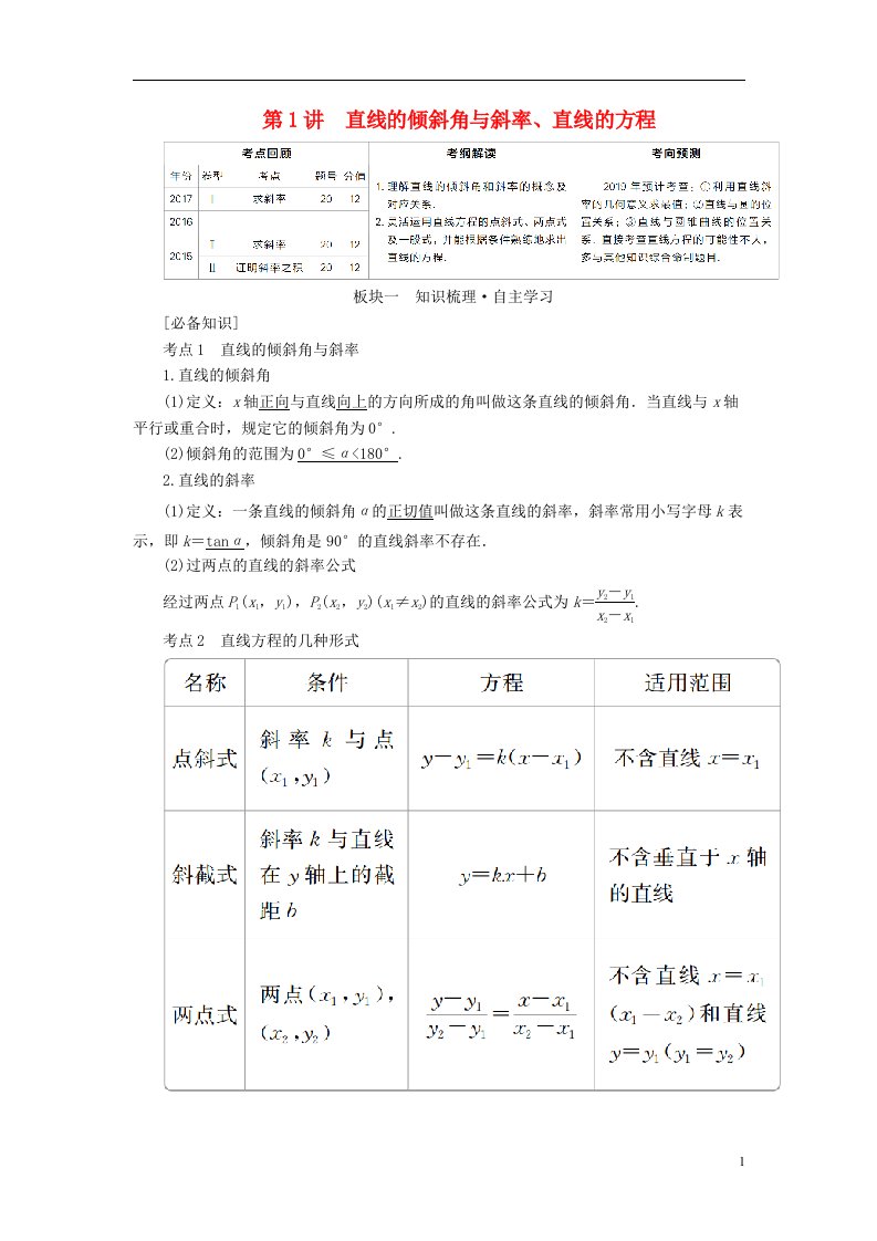 高考数学一轮复习