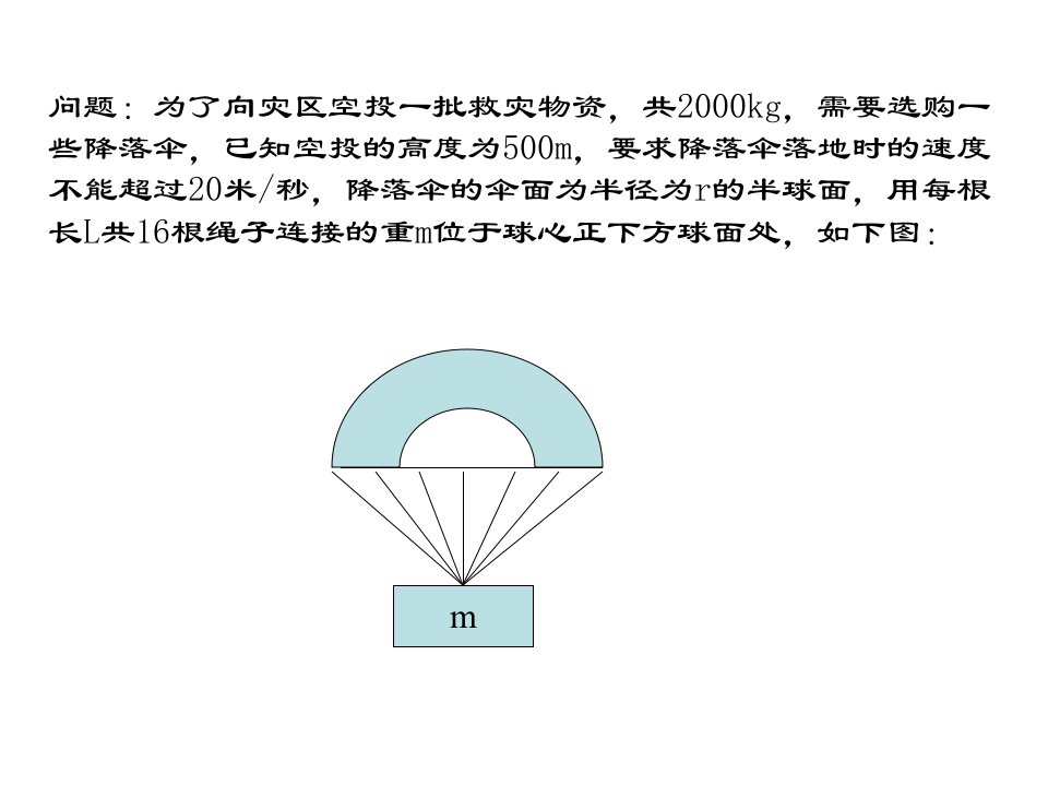 降落伞的选择图文ppt课件