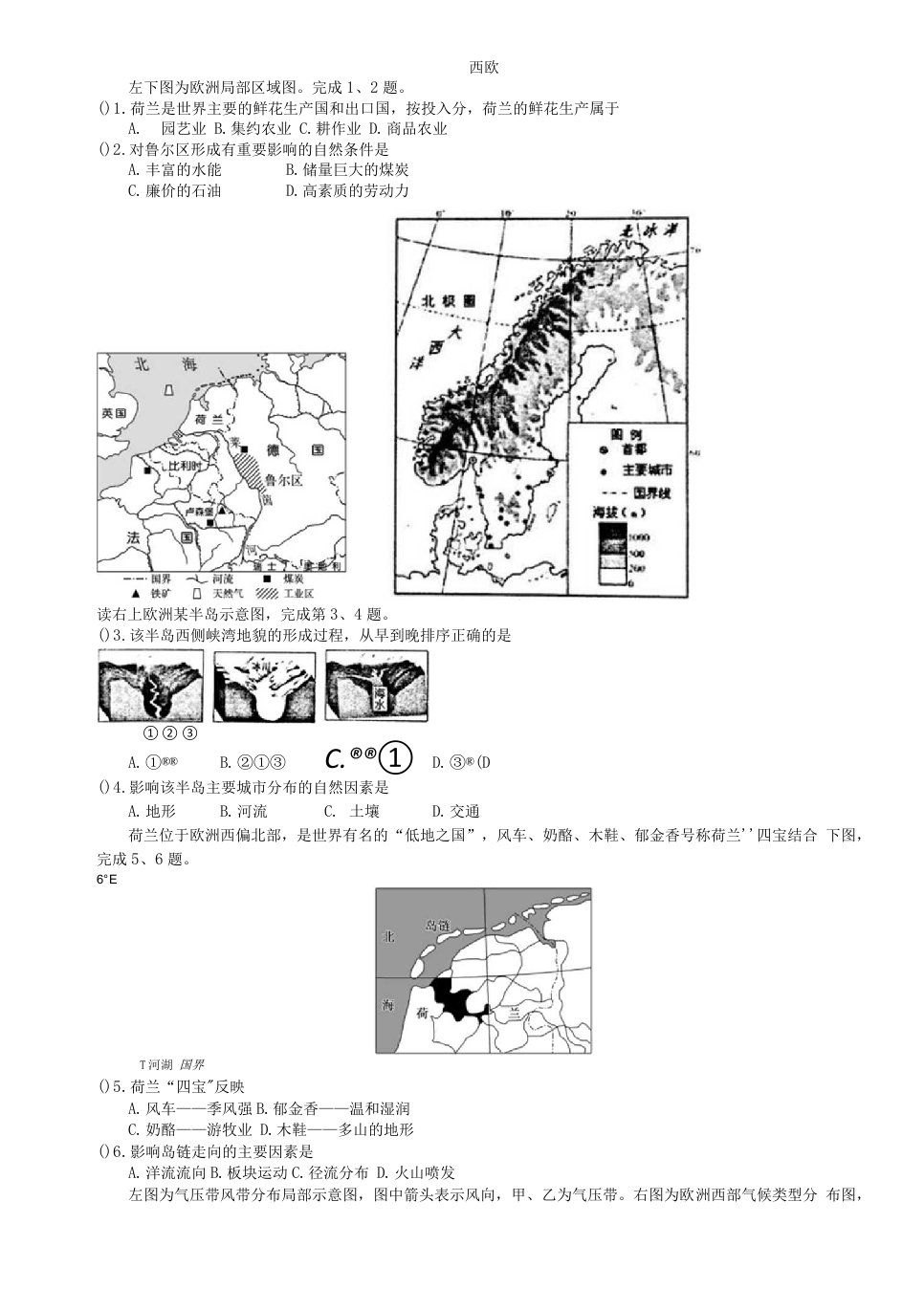 欧洲西部内容