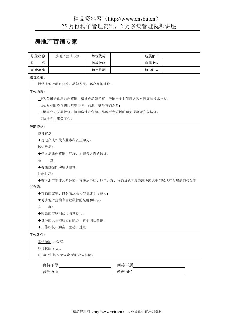 房地产营销专家(1)