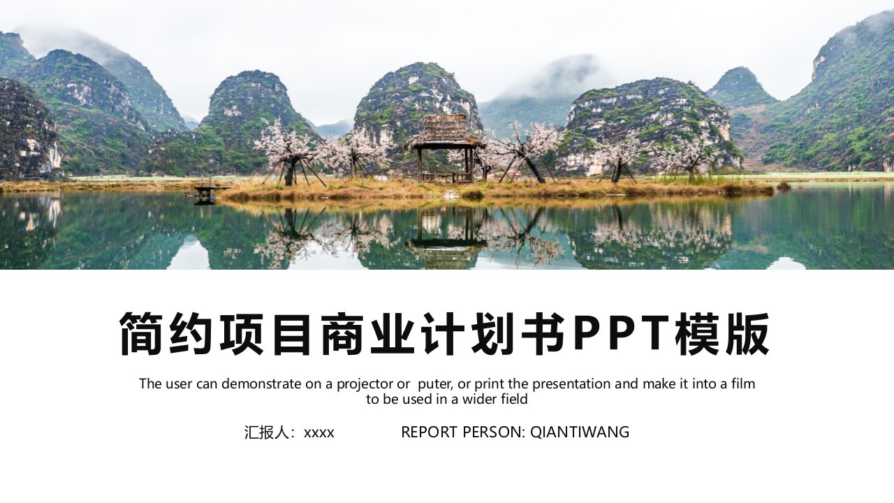 时尚大气项目商业计划书PPT模板