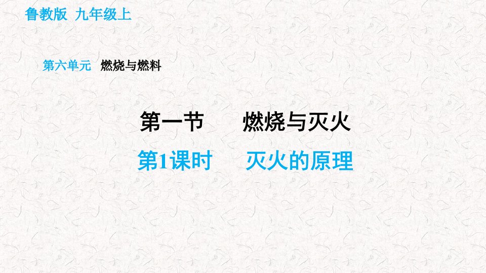 鲁教版九年级化学上册第六单元习题ppt课件