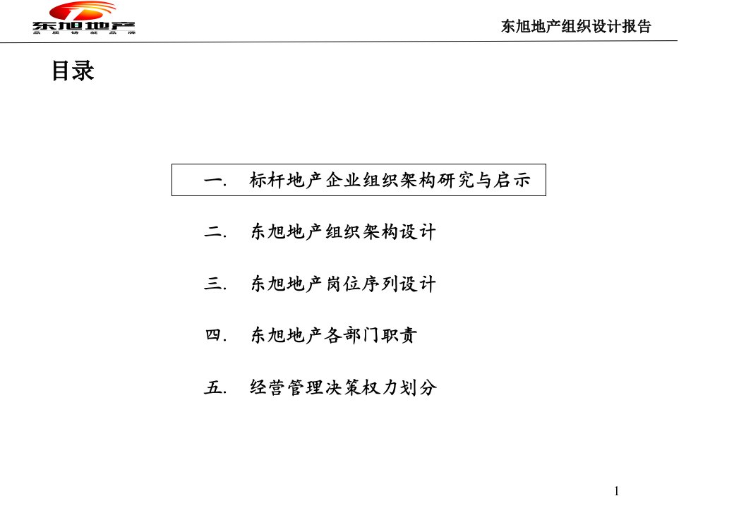 东旭地产组织架构成果版L