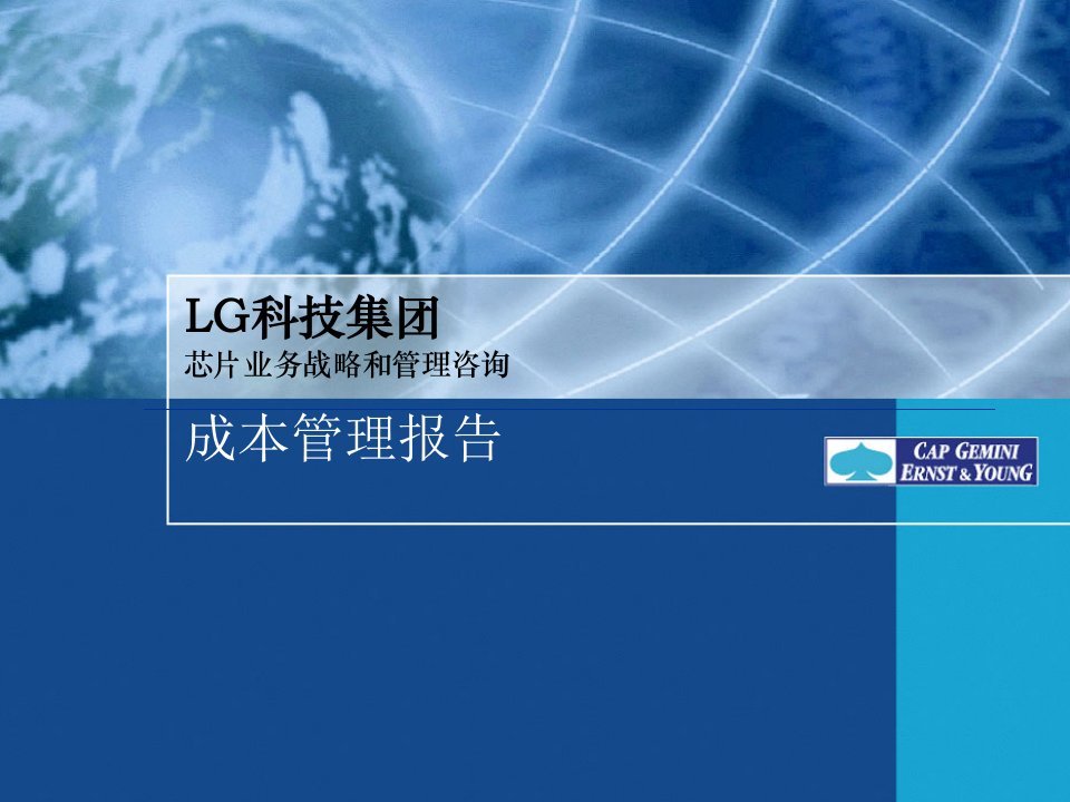 成本管理-LG集团成本管理报告2