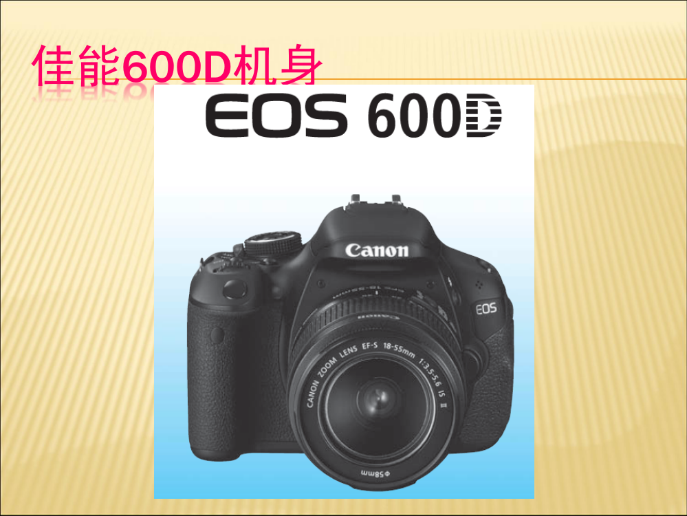 CanonEOS600D说明书