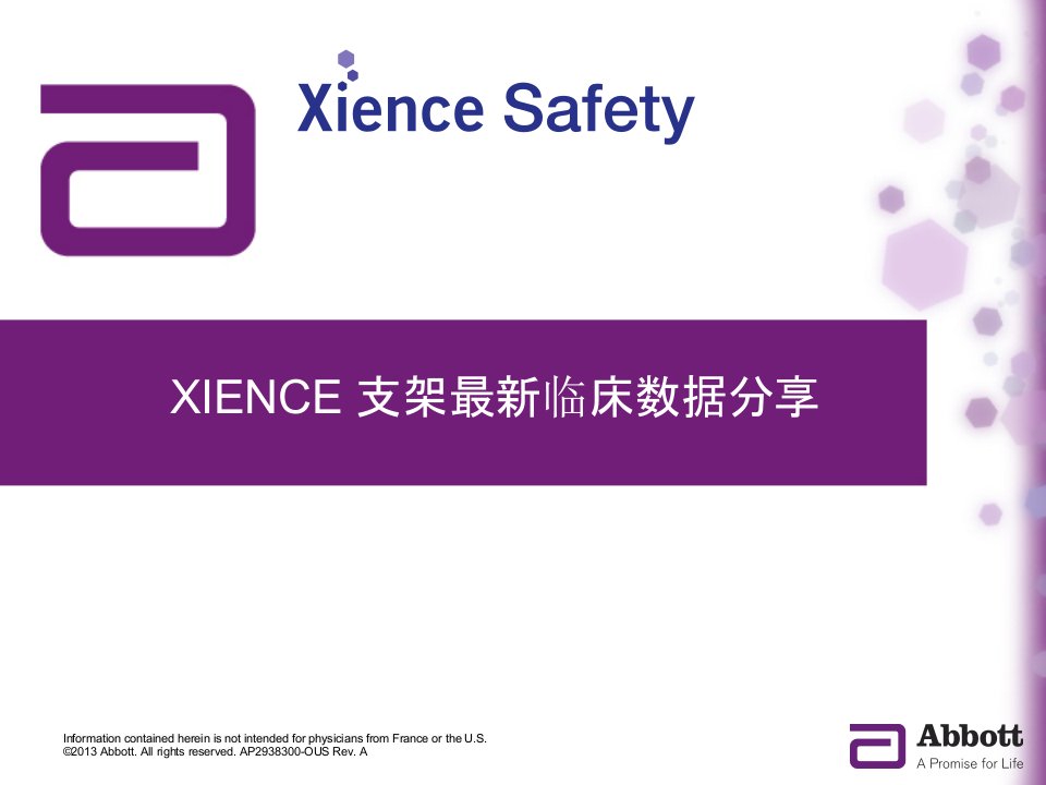 雅培XIENCE安全性证据(终稿)