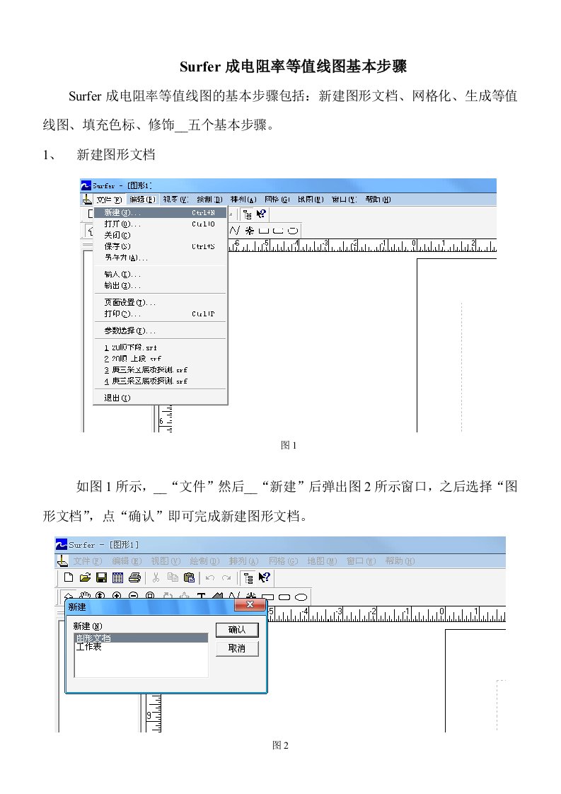 surfer成等值线图流程