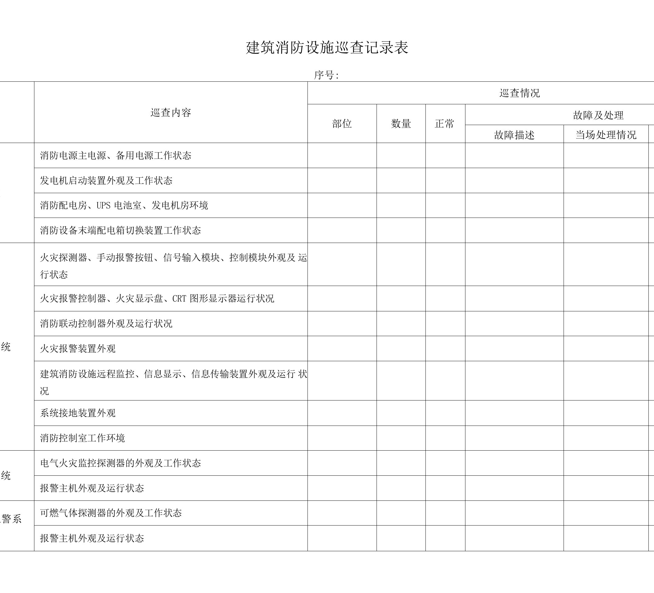 消防设施基础台账.doc