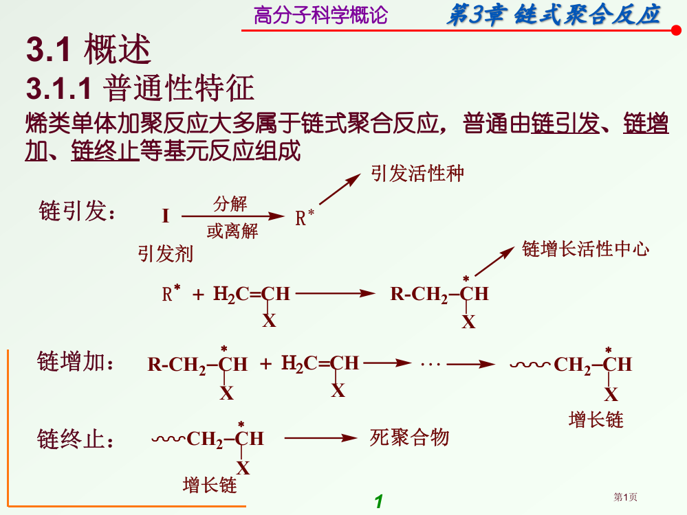 高分子科学概论省公共课一等奖全国赛课获奖课件