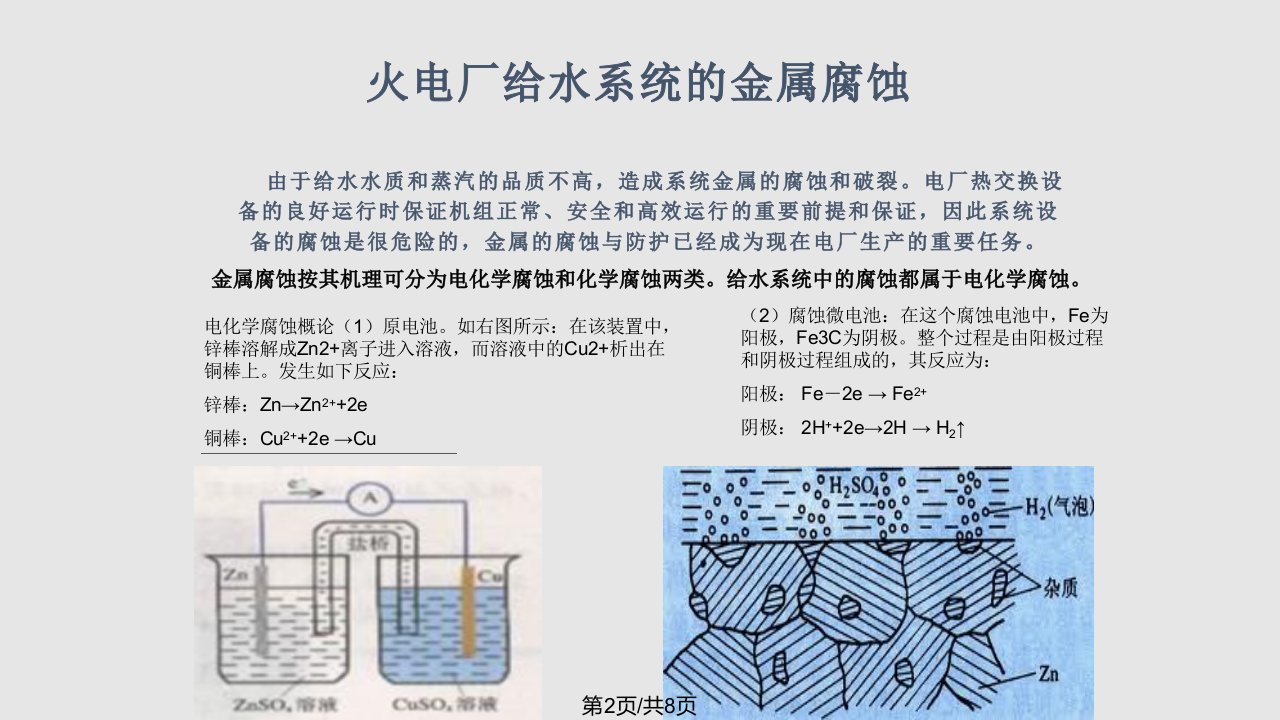 火电厂给水系统的金属腐蚀与防护