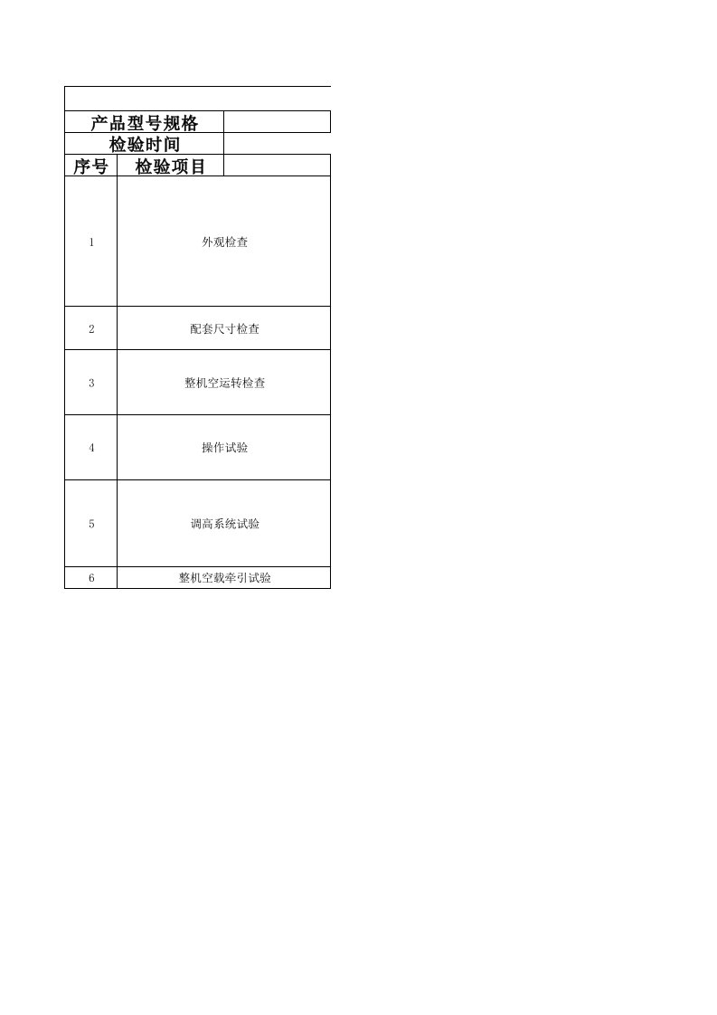 采煤机出厂检验报告1