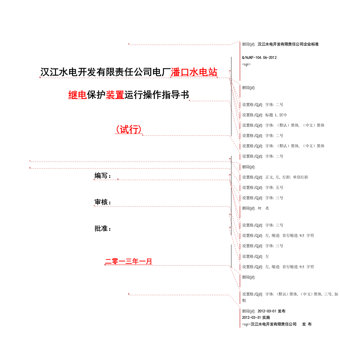 201301潘口继电保护装置运行操作指导书(生产部)