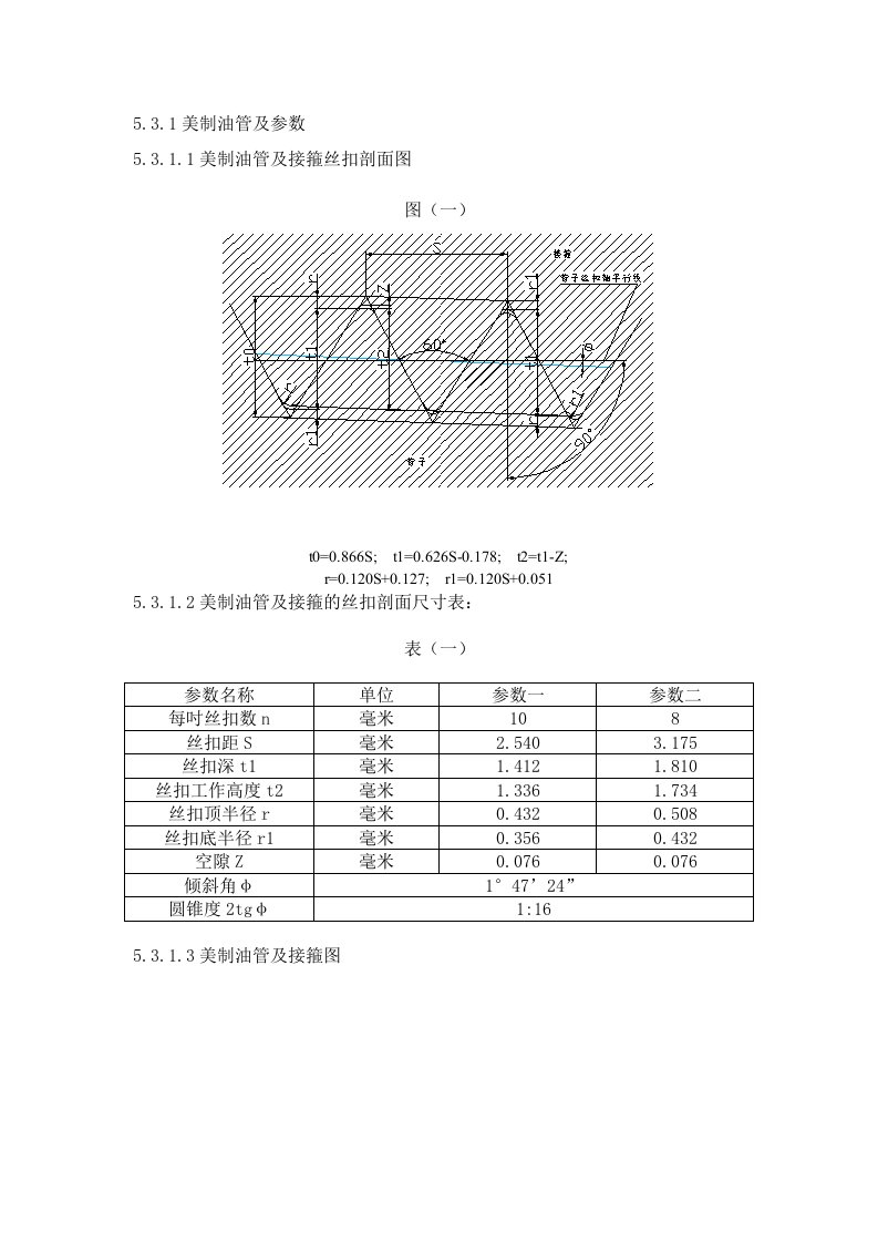 API油管及接箍参数