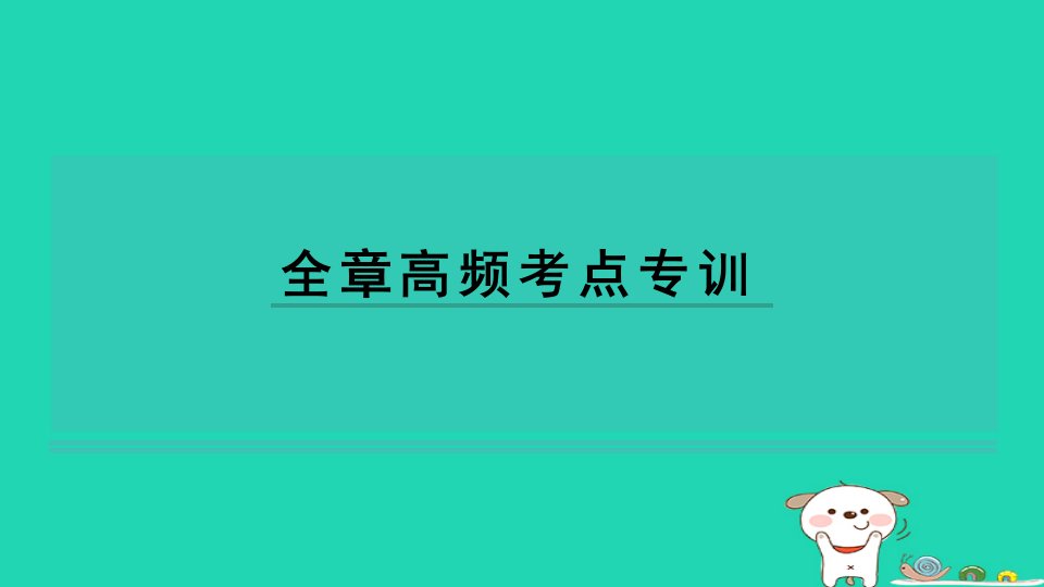 2024九年级物理全册第16章电磁转换全章高频考点专训课件新版苏科版