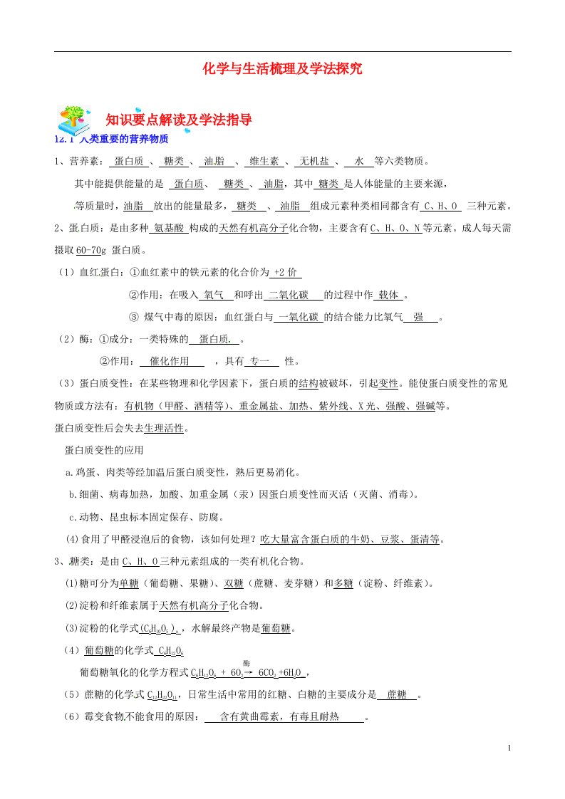 江苏省九年级化学教师辅导讲义