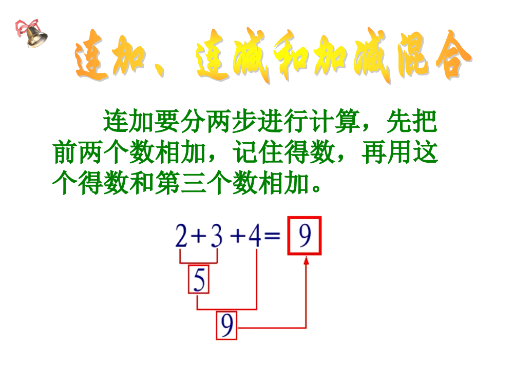 连加连减与加减混合