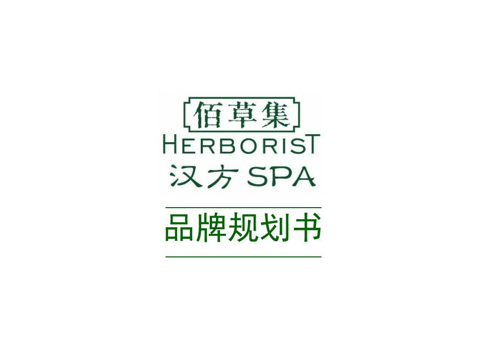 佰草集汉方SPA品牌规划书(低精)