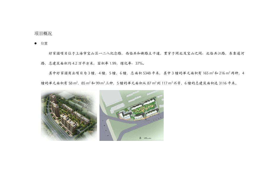 好家园商铺市场分析报告-word资料(精)