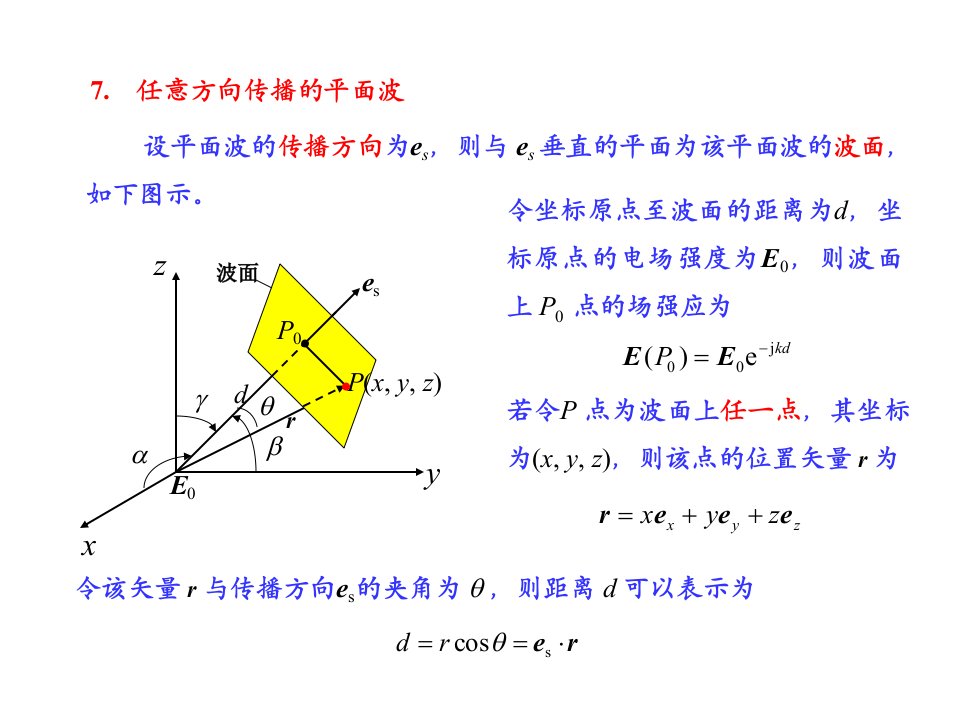 电磁场与电磁波ppt教案-08-2平面电磁波