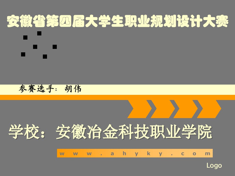 安徽省职业规划大赛获奖作品