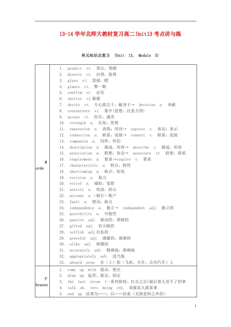 高中英语