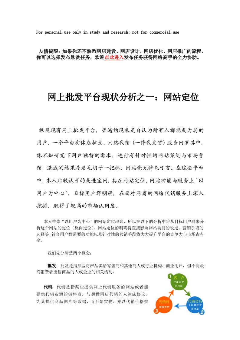 网上批发平台现状分析：阿里巴巴