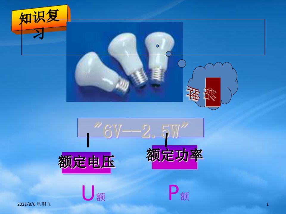 人教版九级物理11.3测量小灯泡的电功率课件北京课改