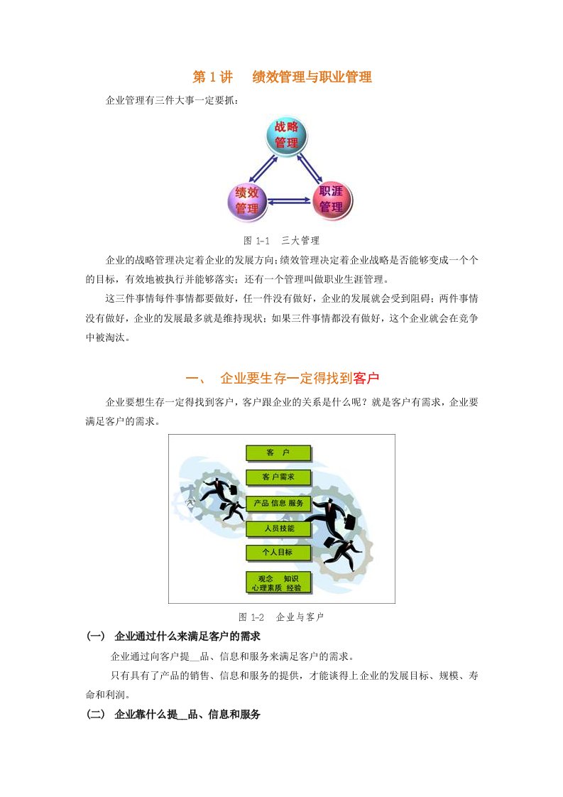 绩效管理和职业管理培训资料