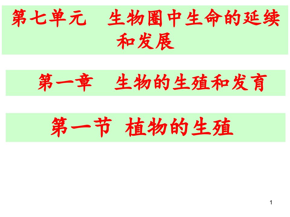 人教版八下生物植物的生殖ppt课件