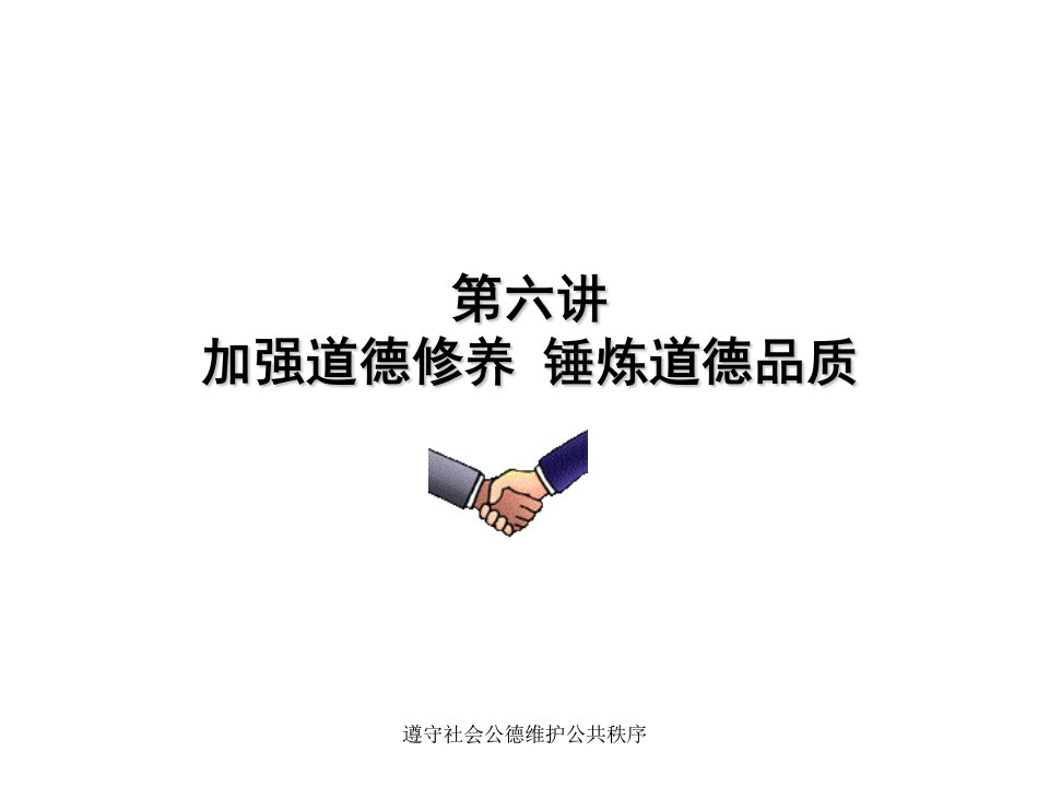 遵守社会公德维护公共秩序课件