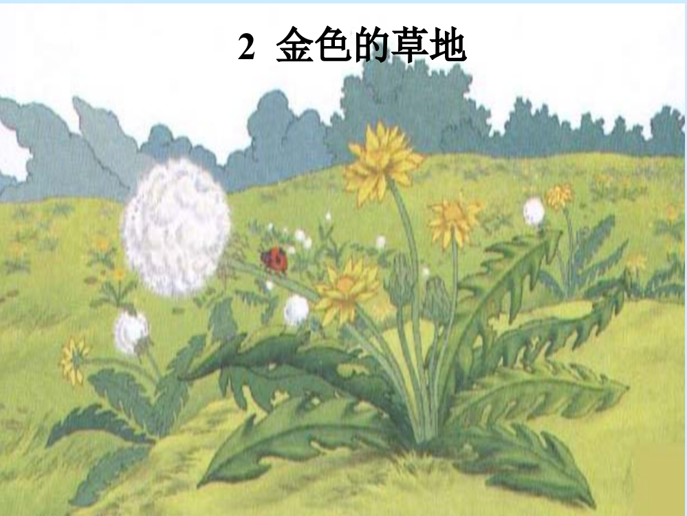 （中小学资料）金色的草地PPT