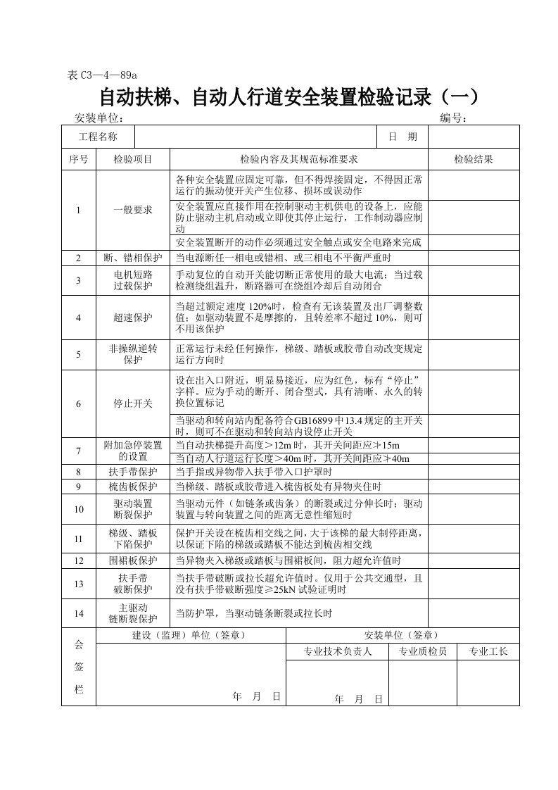 建筑资料-表C3—4—89a