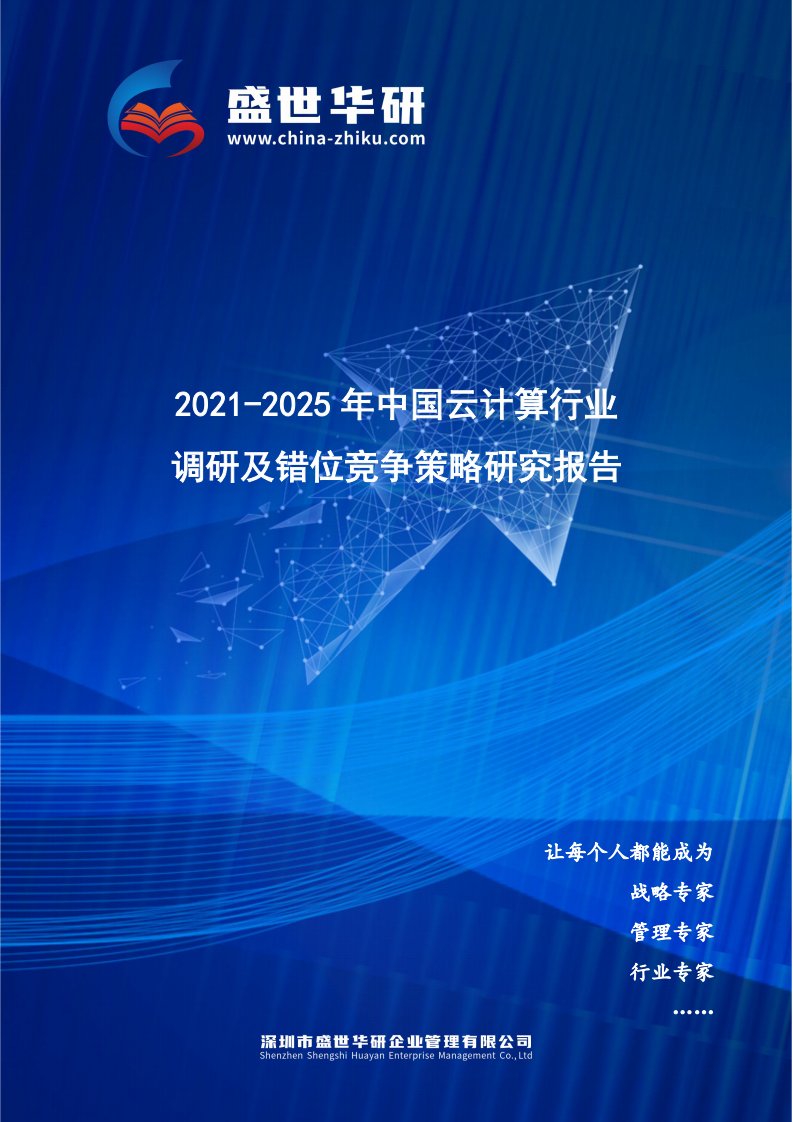 2021-2025年中国云计算行业调研及错位竞争策略研究报告