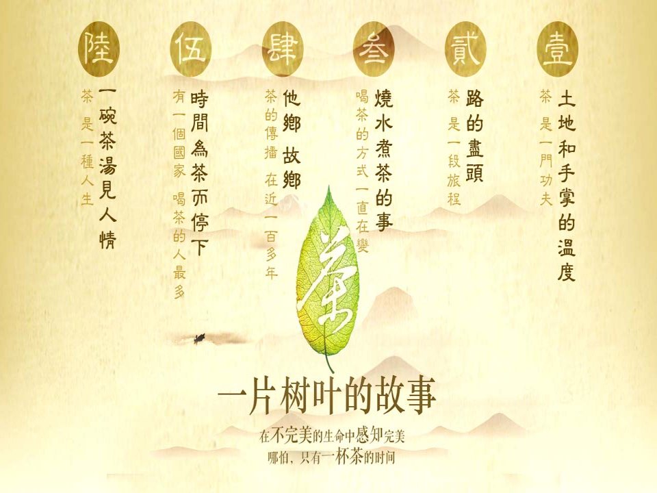 茶一片树叶的故事ppt课件