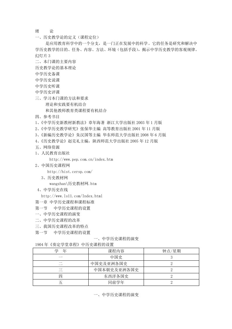 中学历史教学论