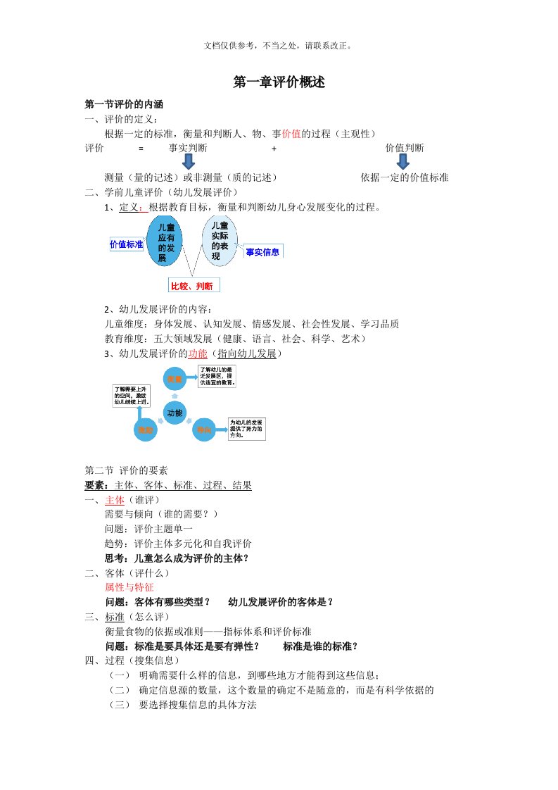 学前儿童观察评价