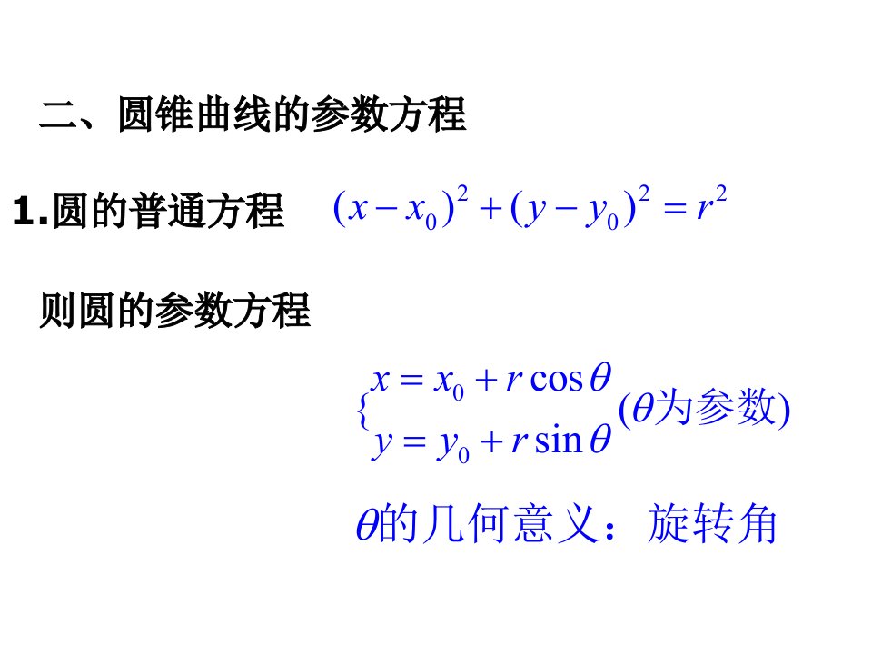 直线的参数方程教学