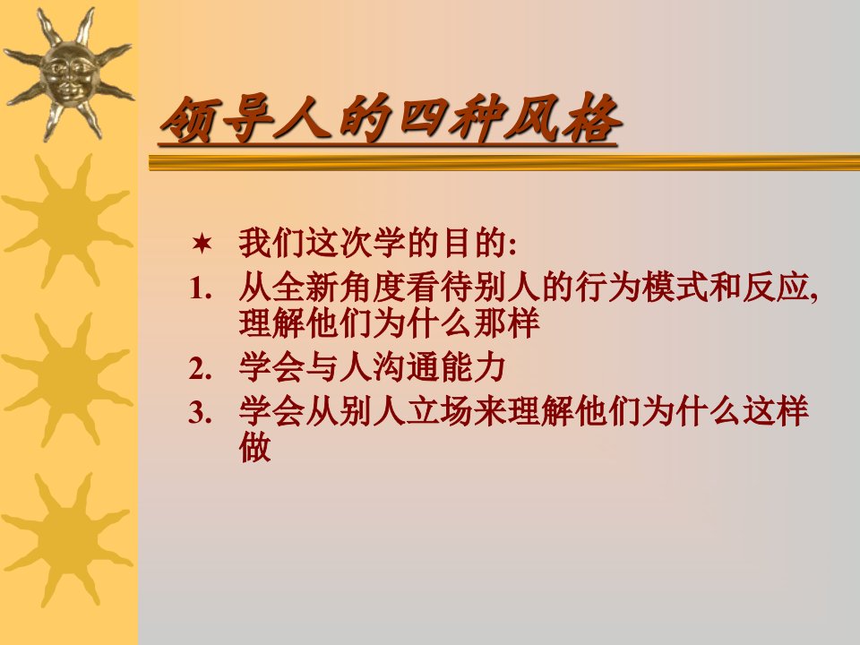 领导人的四种风格（PPT30页)