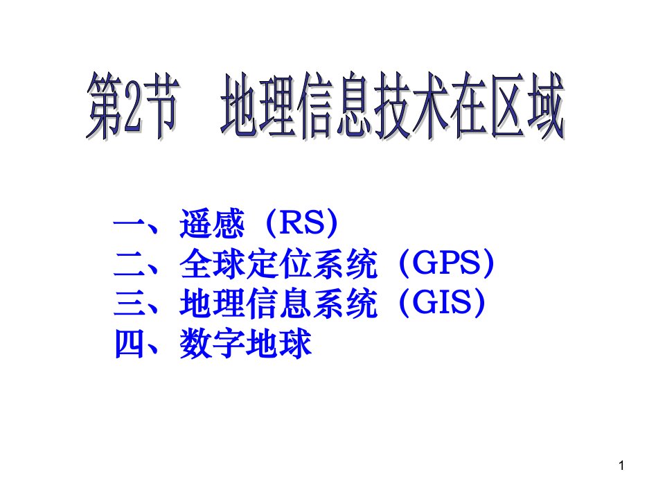 地理信息技术的应用课件