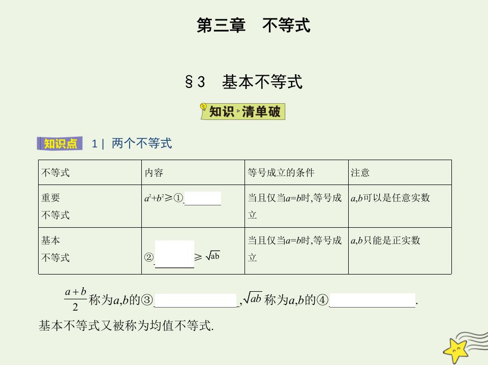 2022版高中数学第三章不等式3基本不等式课件北师大版必修5