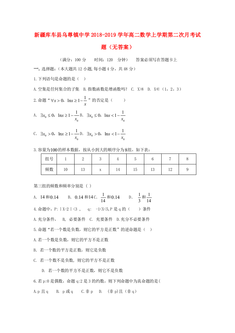 新疆库车县乌尊镇中学2018