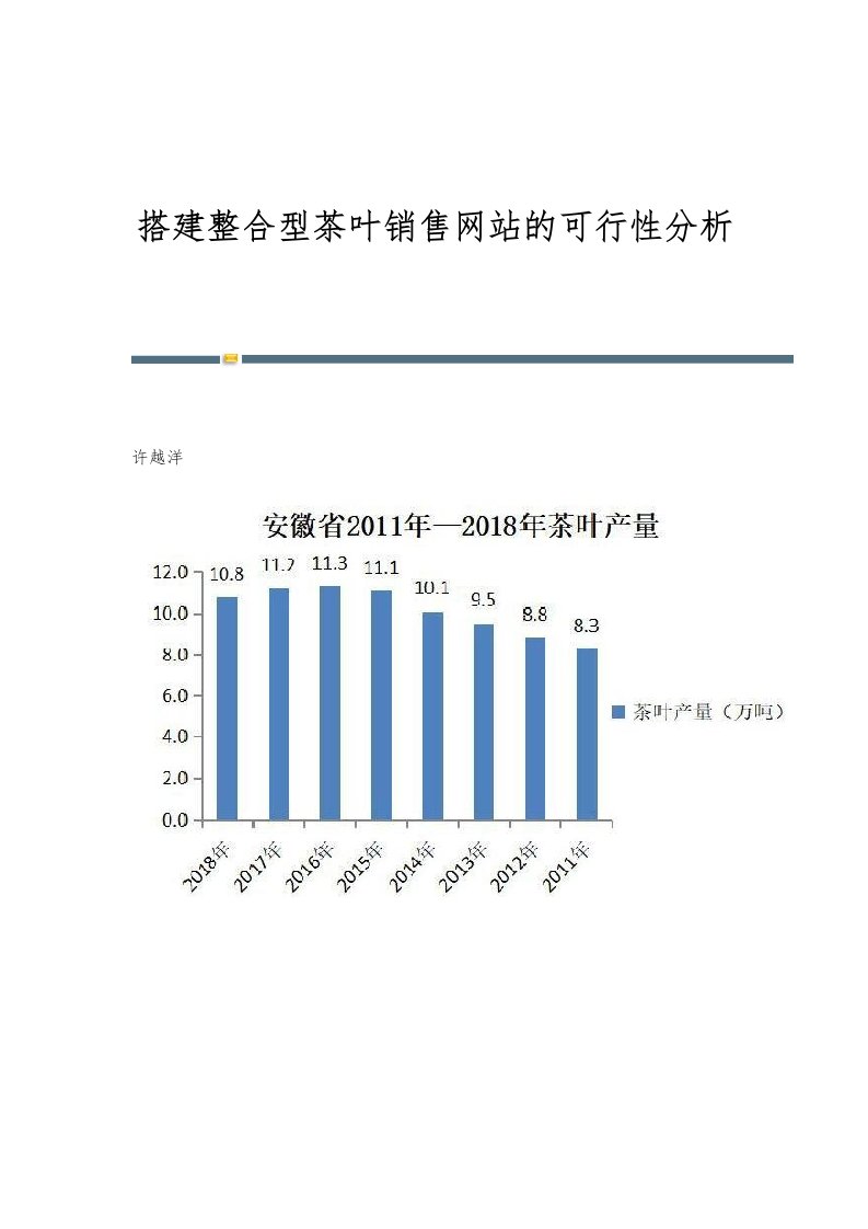 搭建整合型茶叶销售网站的可行性分析