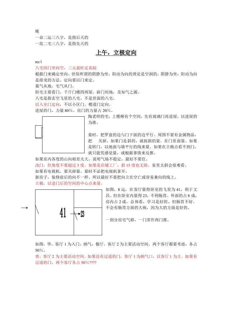 冠元5800元玄空风水面授笔记完整版[终稿]