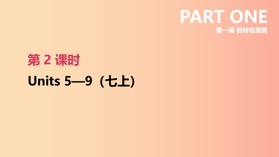 河北省2019年中考英语一轮复习