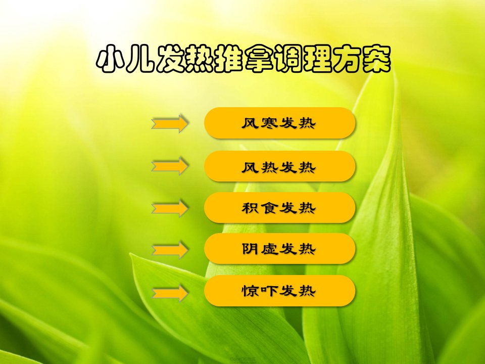 《发热推拿方案》PPT课件