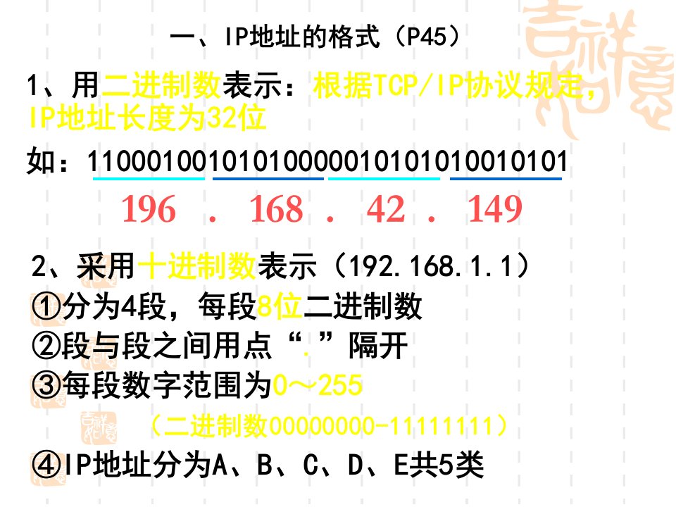 计算机会考IP地址及其管理