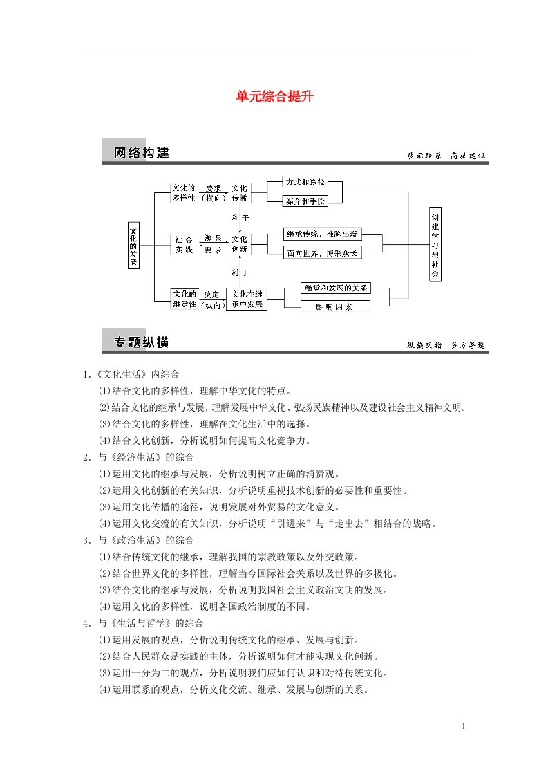 高考政治一轮总复习